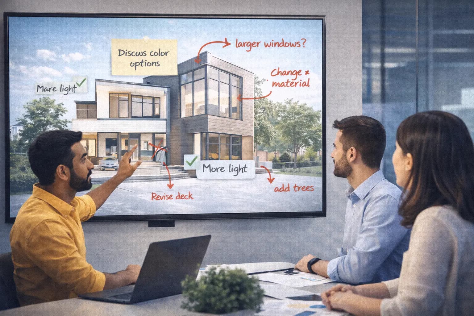 Draft Review and Feedback Process in 3D Visualization